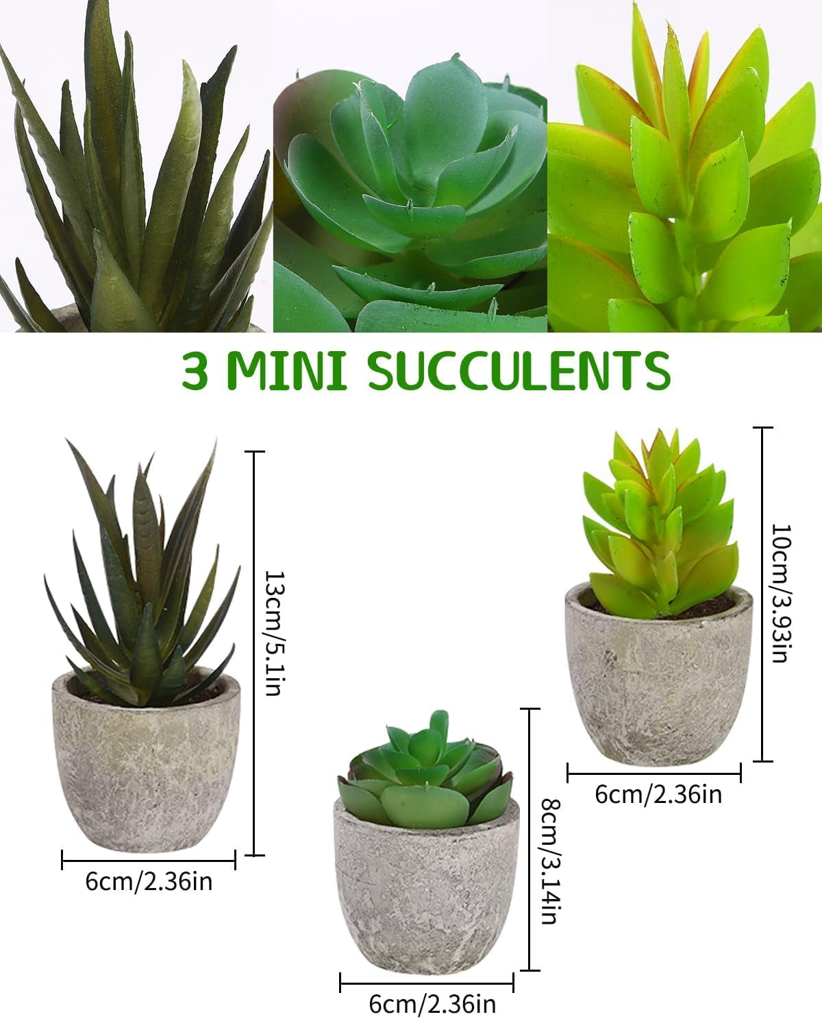 5 Pcs Plantas Artificiales Decorativas En Maceta, Hierba Suculenta De Arbustos De Imitación, Flor Falsa, Pequeña Planta Exterior Interior, Ideales Para La Decoración De La Casa