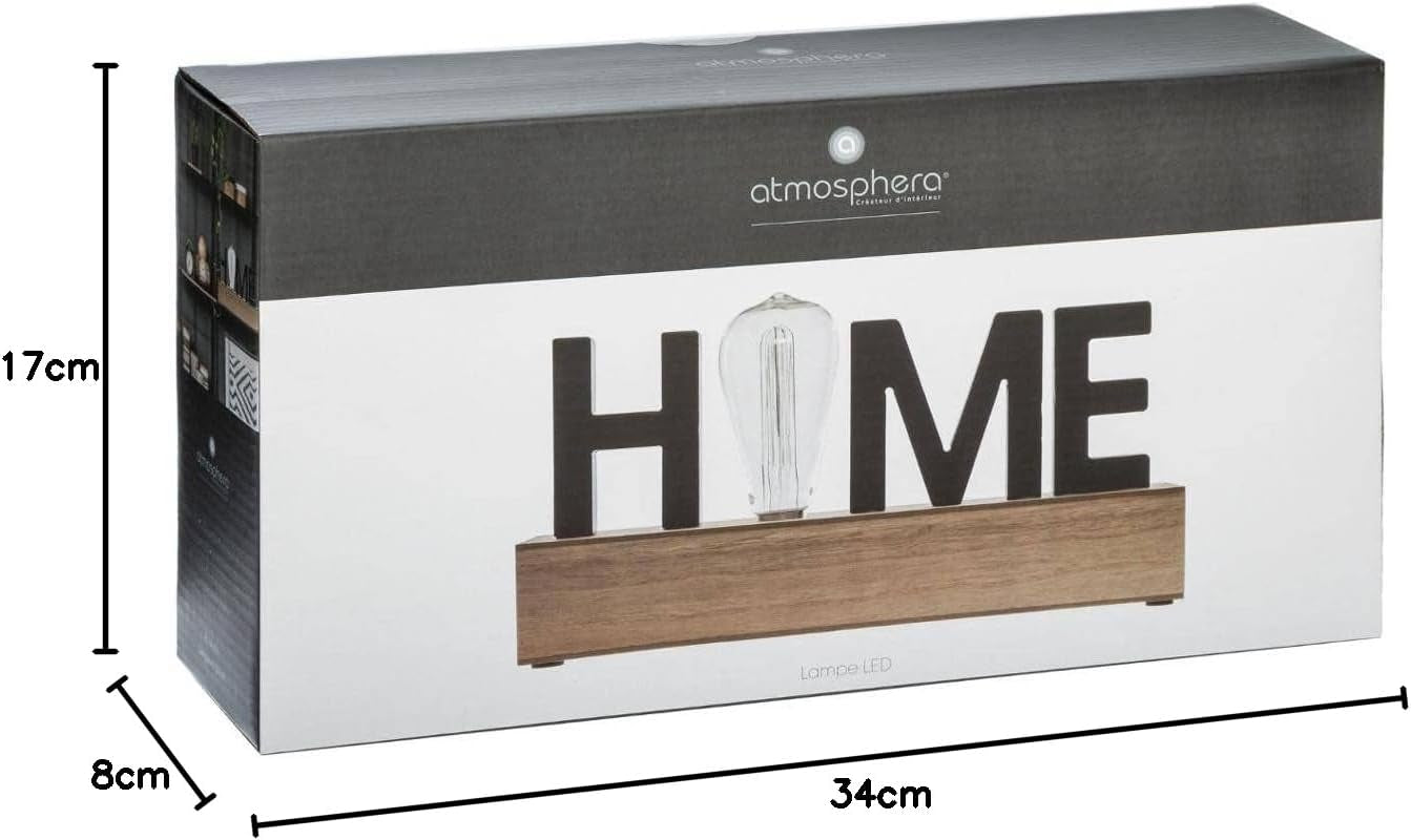 ATMOSPHERA CREATEUR D'INTERIEUR FIGURA LED 'HOME' 34X16X8CM