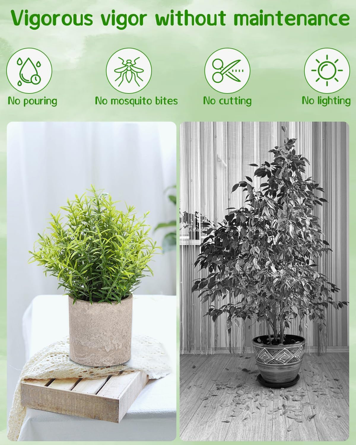 5 Pcs Plantas Artificiales Decorativas En Maceta, Hierba Suculenta De Arbustos De Imitación, Flor Falsa, Pequeña Planta Exterior Interior, Ideales Para La Decoración De La Casa