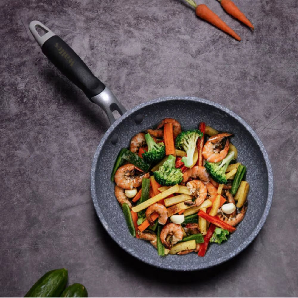 Frying Pan Wok Pan Non-Stick Pan Skillet Cauldron Induction Cooker Pot Pans Pancake Pan Egg Pan Gas Stove Home Garden