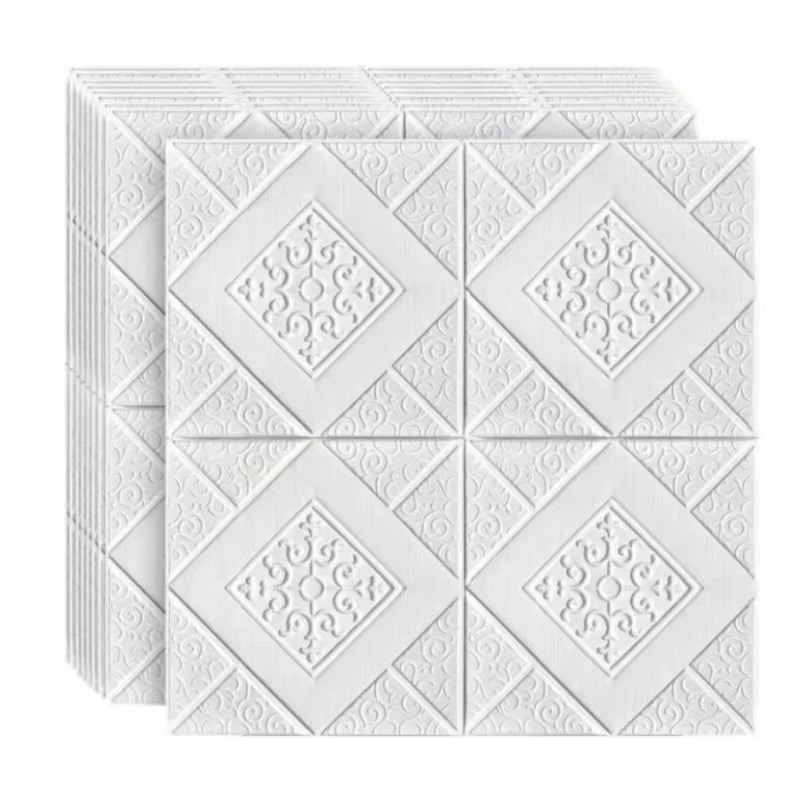 10 Pcs Ceiling Wallpaper 3D Waterproof Wall Stickers Adhesive Foam Wallpaper Wall Decoration Home Decoration