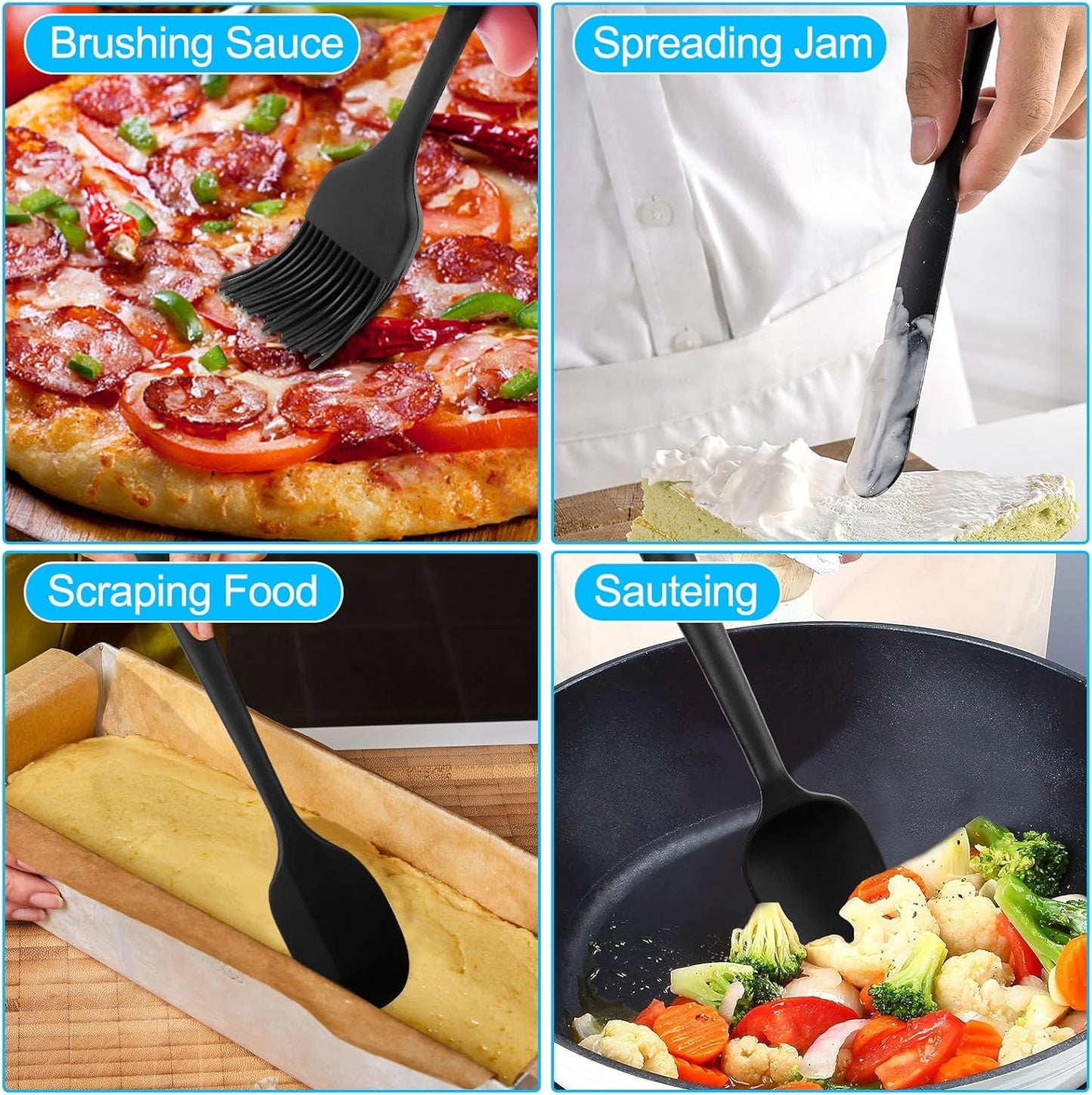 6 Piezas Espatulas de Silicona