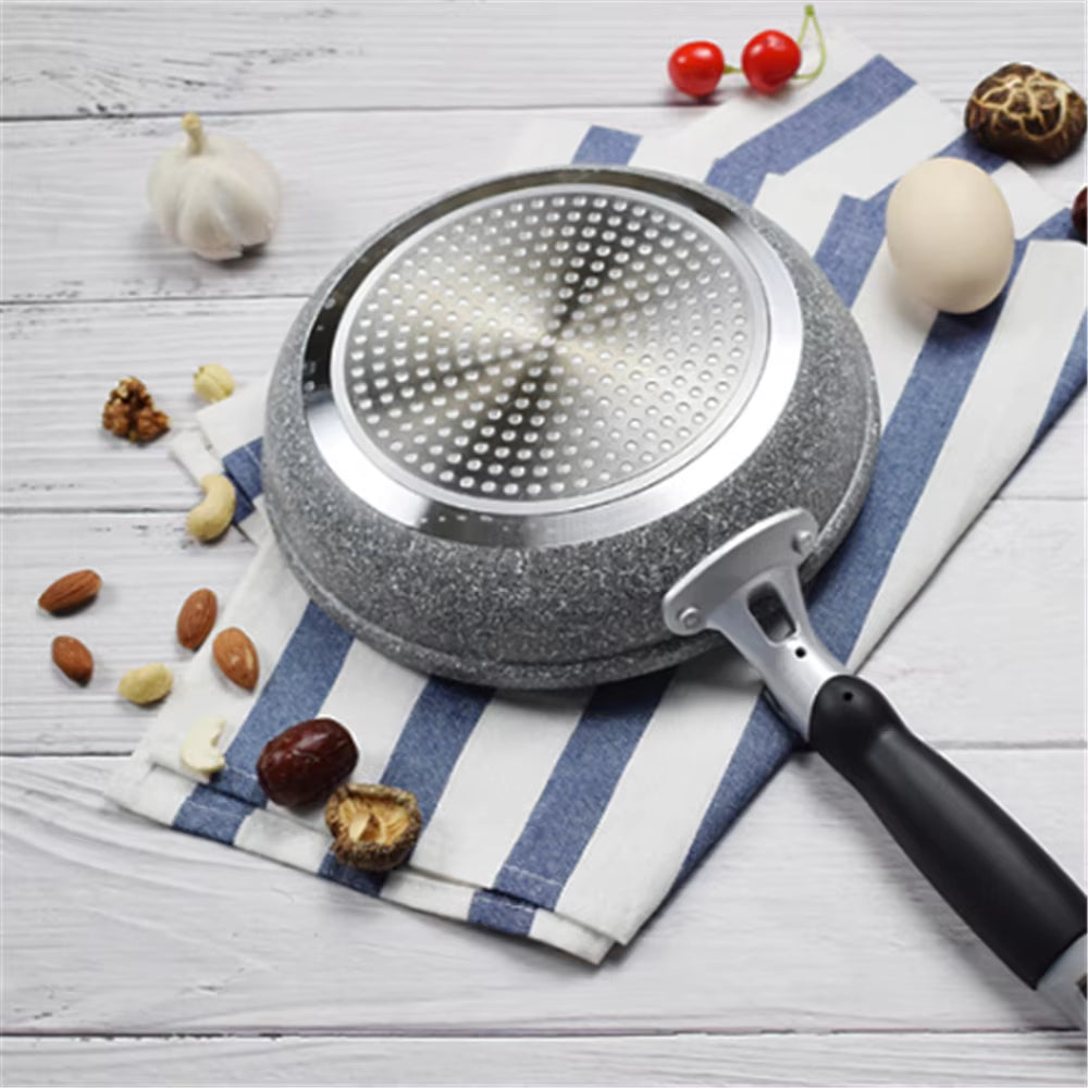 Frying Pan Wok Pan Non-Stick Pan Skillet Cauldron Induction Cooker Pot Pans Pancake Pan Egg Pan Gas Stove Home Garden
