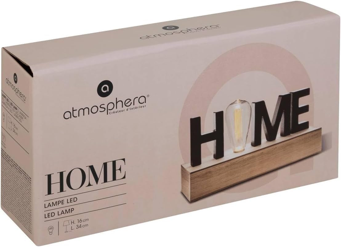 ATMOSPHERA CREATEUR D'INTERIEUR FIGURA LED 'HOME' 34X16X8CM