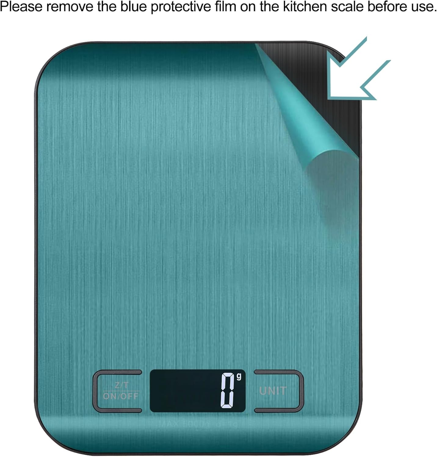 Báscula De Cocina Digita, Báscula Digital 5Kg - Medición Precisa Hasta 1G, Estilizada Y Delgada Balanza Para Alimentos, Pantalla Lcd, Función De Tara. (Negro-5Kg)