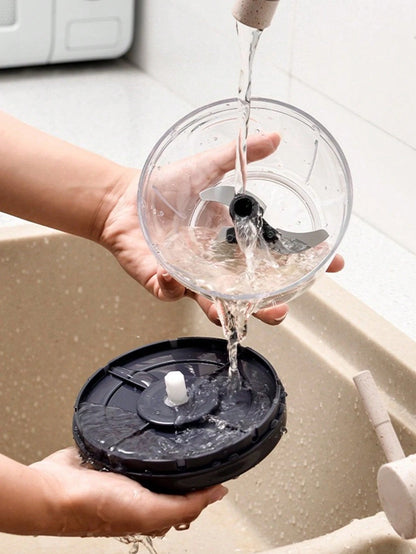 1Pc Kitchen Vegetable Chopper,Multi-Functional Manual Food Processor Vegetable Chopper, Portable Hand Pull String Garlic Mincer Onion Cutter for Veggies, Ginger, Fruits, Nuts, Herbs, Etc., (500Ml, 900Ml Two Sizes Available)Grey, Christmas