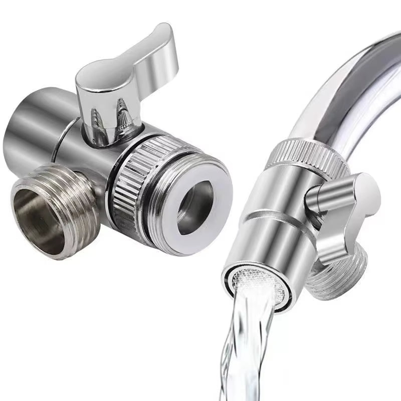 Switch Faucet Adapter 3 Way Tee Connector Shower Head Diverter Valve Home Improvement Shower Faucets Water Separator