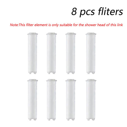3 Modes Handheld Shower Head with Massage Brush Cotton Filters One-Click Stop Water Saving High Pressure Showerhead for Bathroom