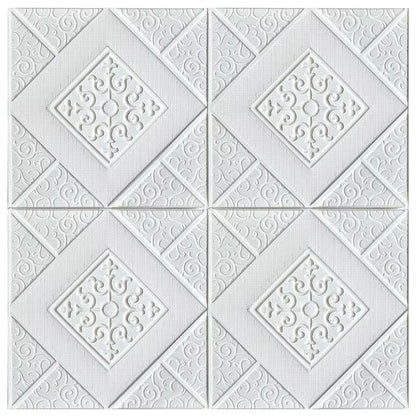 10 Pcs Ceiling Wallpaper 3D Waterproof Wall Stickers Adhesive Foam Wallpaper Wall Decoration Home Decoration