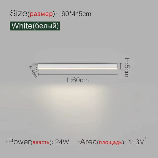 Minimalist Balcony Ceiling Lights Long Strip LED Aisle Lamp for Bedroom Dining Living Room Cloakroom Porch Lsland Kitchen Decora