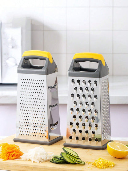 1Pc Stainless Steel 4-Sided Julienne Slicer Grater Multi-Purpose Kitchen Tool