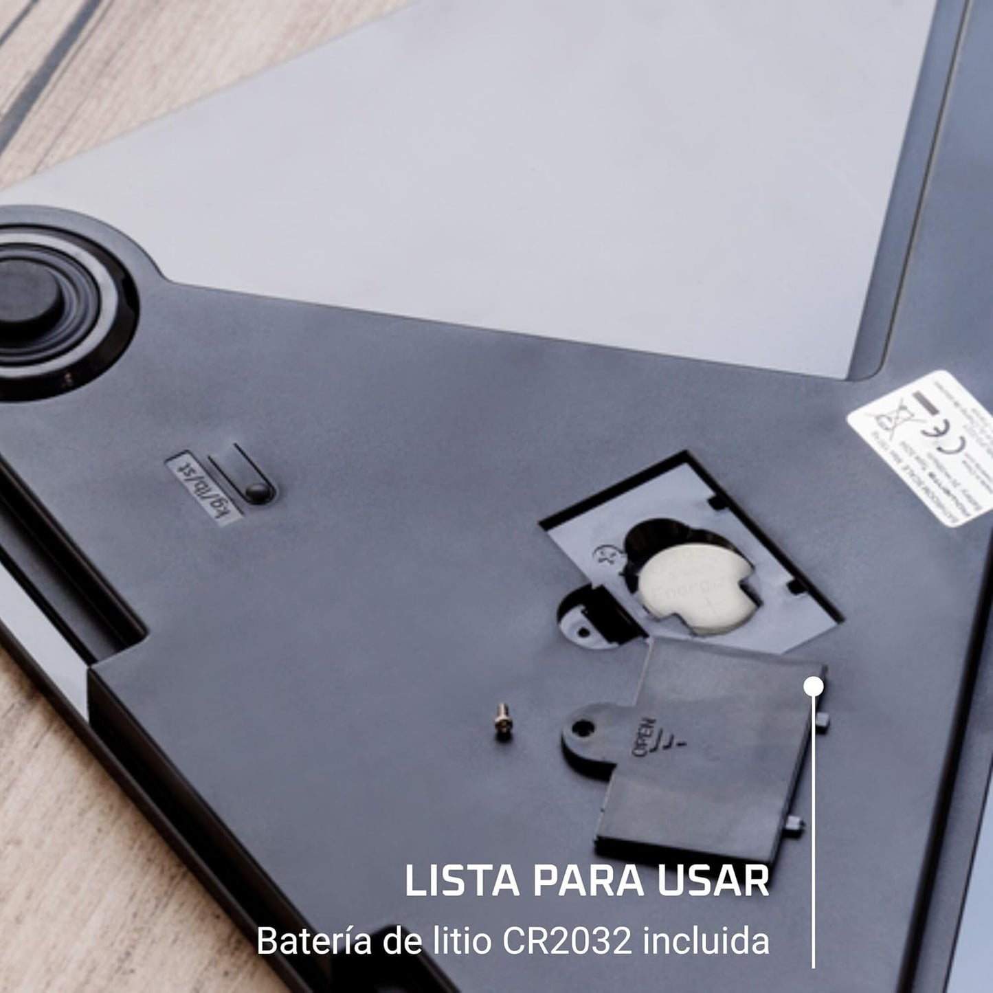 Rowenta BS1400 Premiss - Báscula De Baño Con Pantalla LCD, Diseño Fino De 2Cm De Alto, Hasta 150 Kg Y 100 Gr Precisión, Encendido Y Apagado Automático, Negro