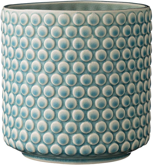 Maceta Dot - Macetero Decorativo Redondo Para Flores E Plantas Para Interiores M (15,5 Cm Ø), Cielo-Azul, Cerámica