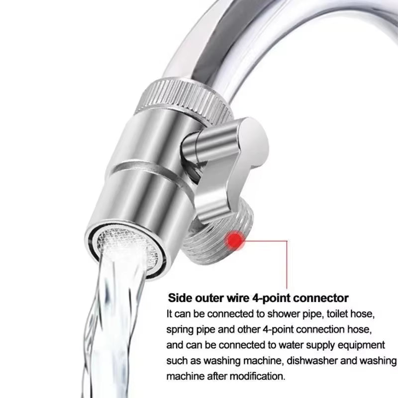 Switch Faucet Adapter 3 Way Tee Connector Shower Head Diverter Valve Home Improvement Shower Faucets Water Separator