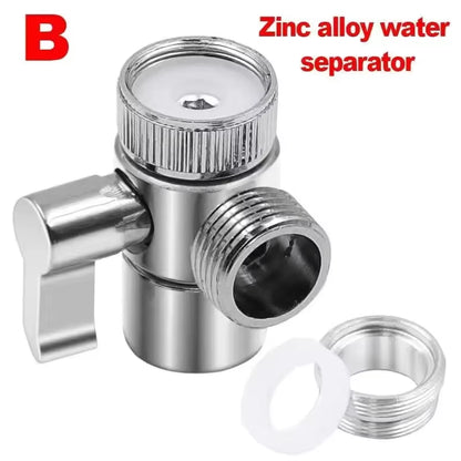 Switch Faucet Adapter 3 Way Tee Connector Shower Head Diverter Valve Home Improvement Shower Faucets Water Separator