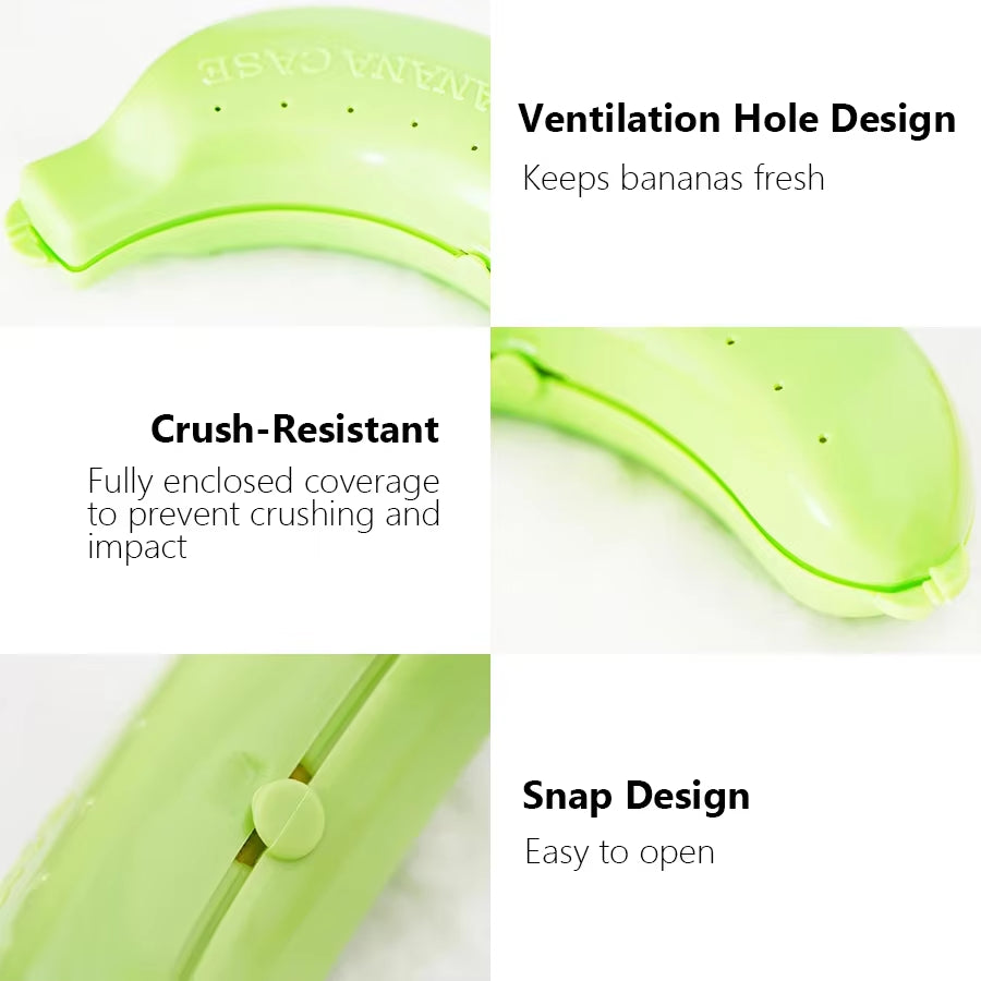 Banana Storage Box for Outdoor Travel Cute Case Protector Container Trip Lunch Fruit Storage Holder