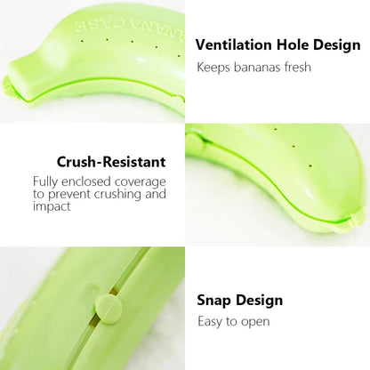 Banana Storage Box for Outdoor Travel Cute Case Protector Container Trip Lunch Fruit Storage Holder