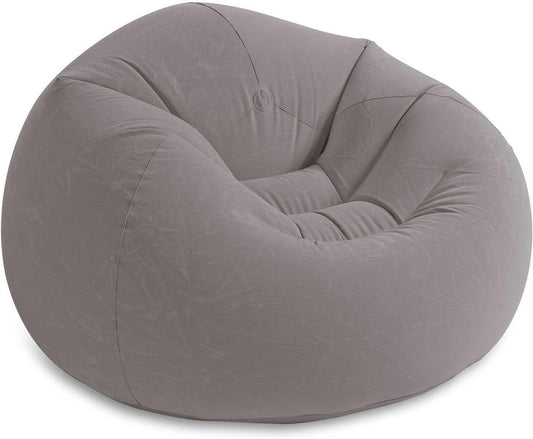 Intex 68579 - Sillón Hinchable Beanless Gris 114X114X71 Cm