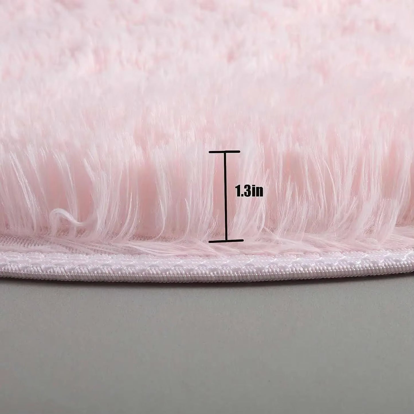 Super Soft Plush round Rug Mat Fluffy White Carpets for Living Room Home Decor Bedroom Kid Room Decoration Salon Thick Pile Rug